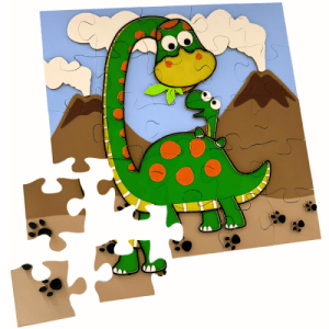 3D detské puzzle - dinosaurie rodinka